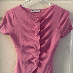 Ara Vibrant Pink Knit Top